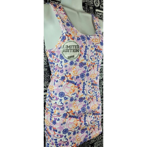 Soffe Ribbed Tank Top Limited Edition Peace Size XL NWT - Picture 2 of 14